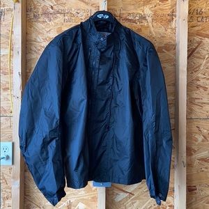 Motorcycle style black “Tall Large” coat